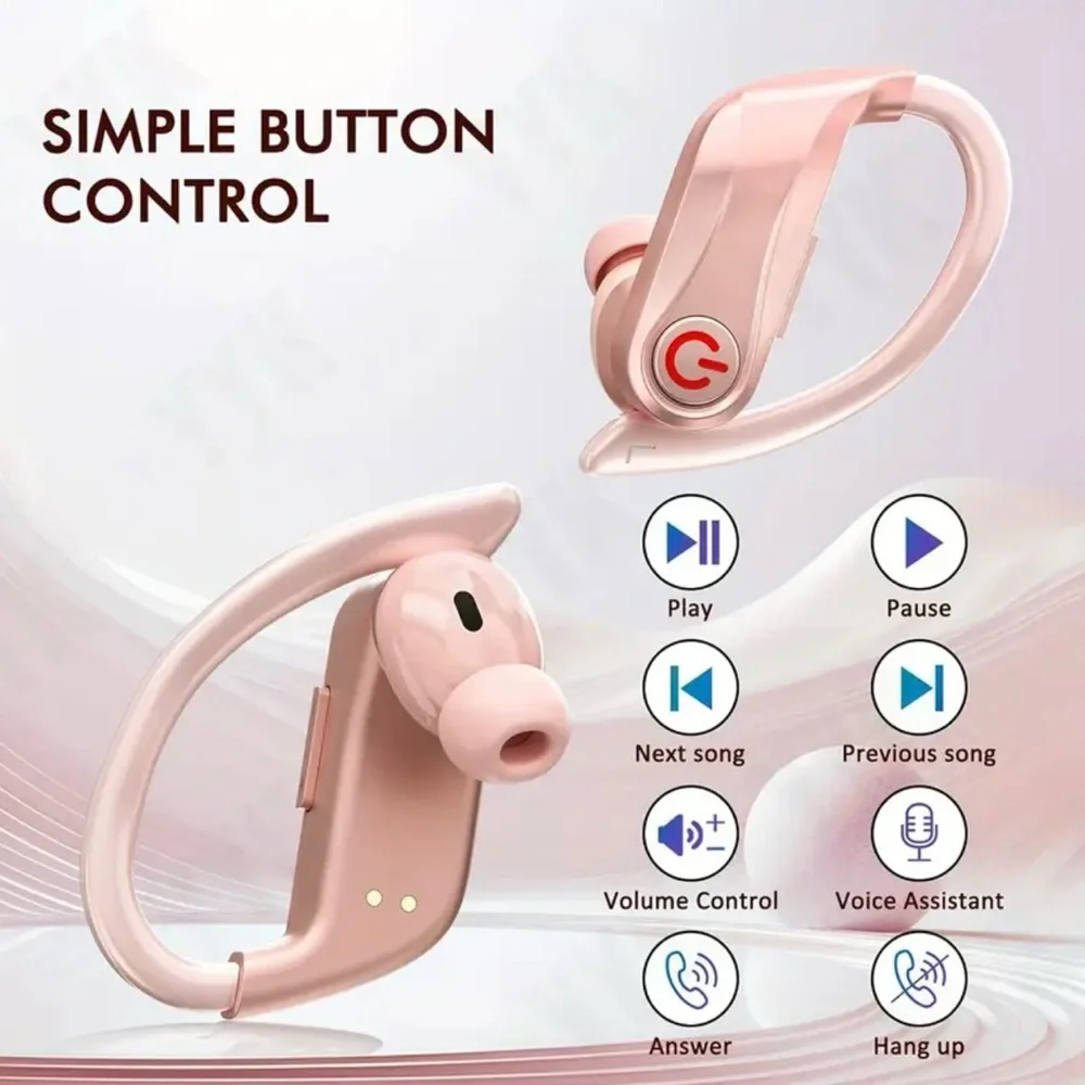 Pink Wireless Earbuds